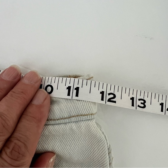 Vintage 80s American Apparel 🇺🇸 high waisted denim short sz 26 light wash - Picture 7 of 16